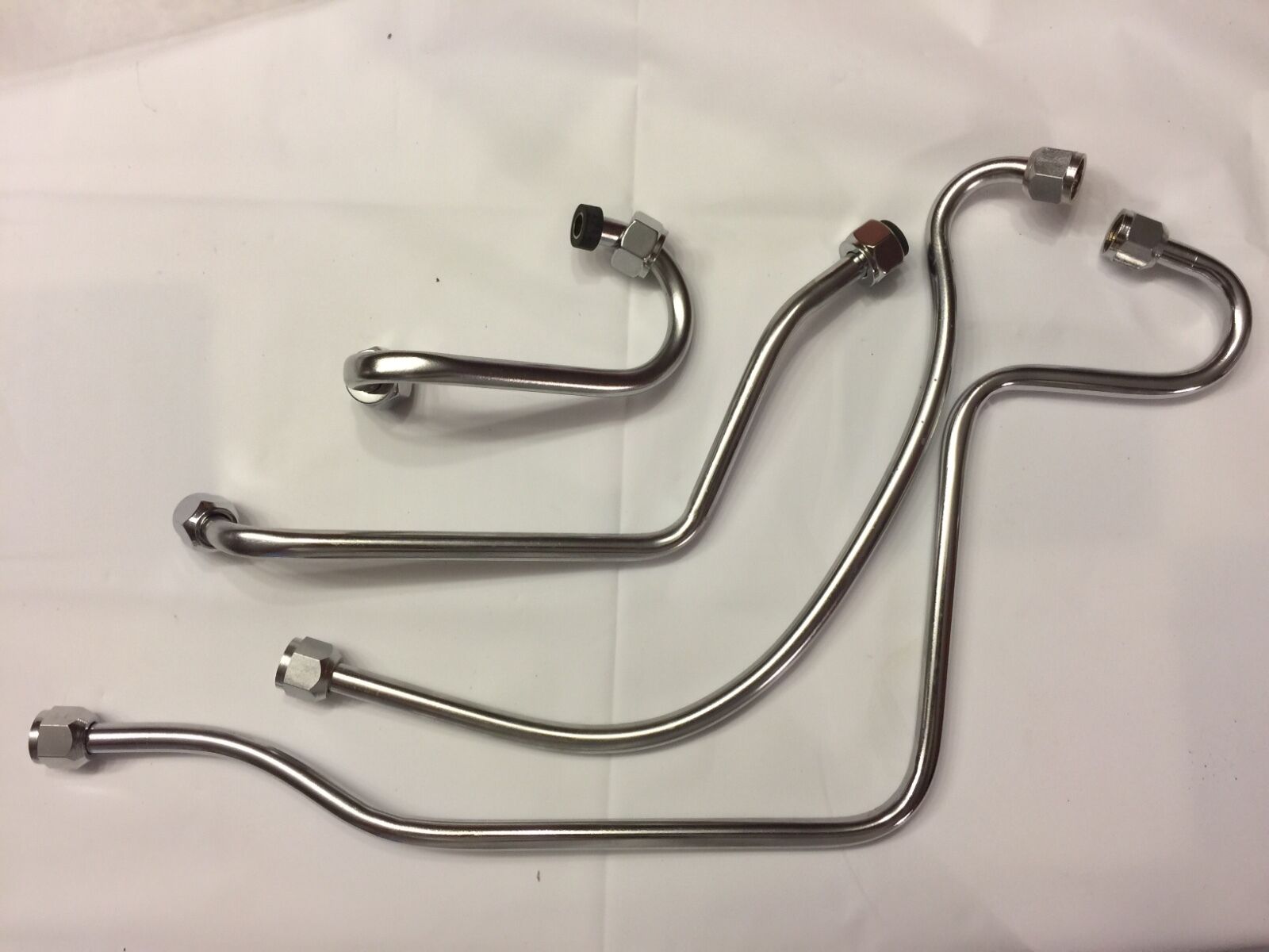 Harley Panhead Oil Line Set 19581964 Deluxe Kit W/ Filter Lines Chrome